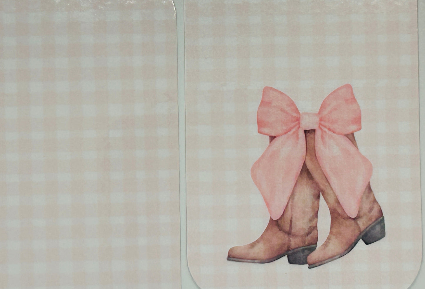 Books and Bows and Boots Bookmarks, Heavy Laminated Card Stock, Great Gifts for Her, Hosting Book Club Gift, Book Lover Gift