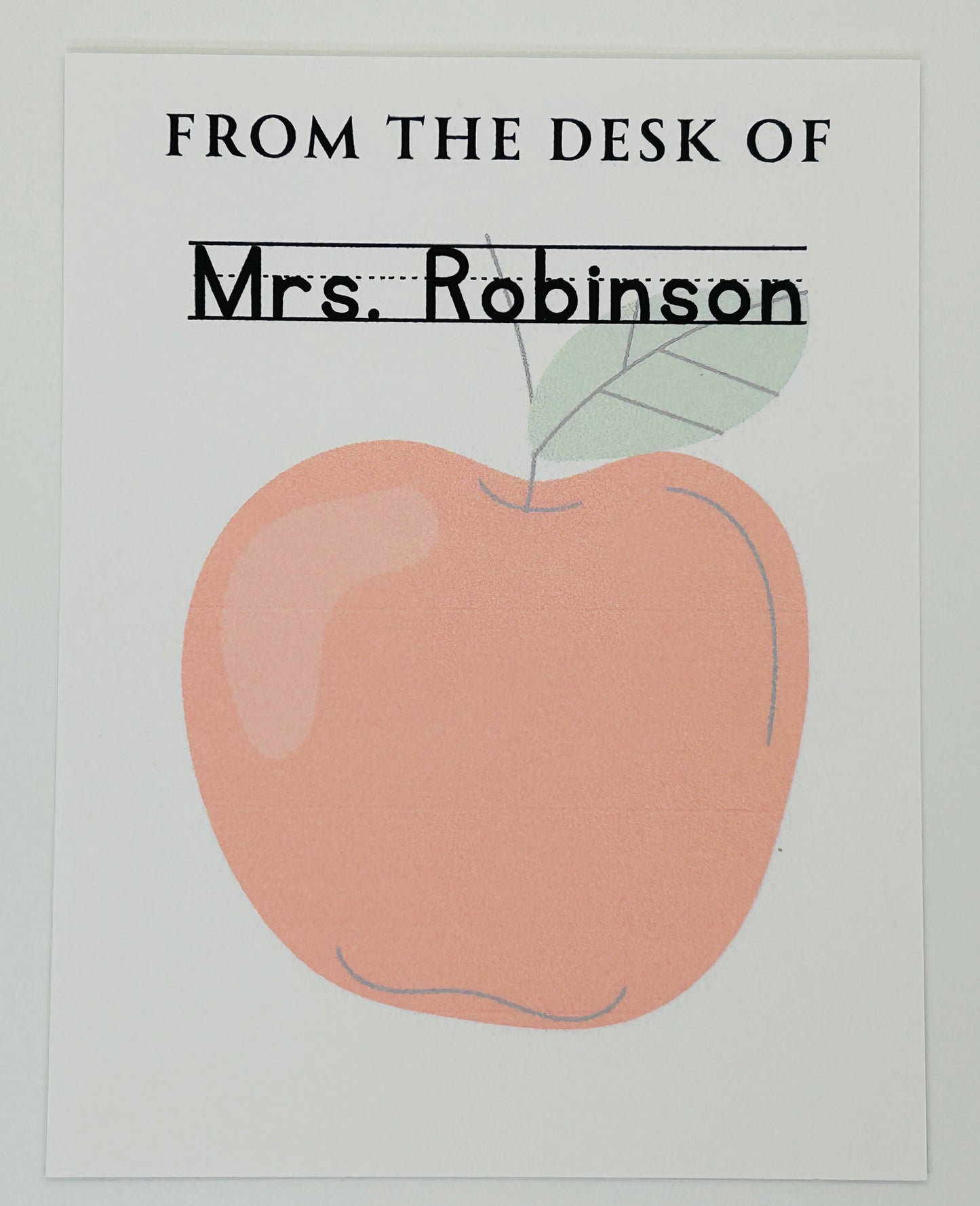 Teacher Appreciation Collection, Personalized Notepad, Custom Teacher Gift, Christmas Gift, Gift Stationary, Note Pad 4.25x5.5" or 5.5x8.5”