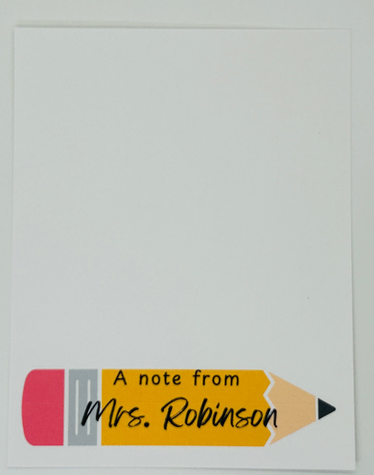 Teacher Appreciation Collection, Personalized Notepad, Custom Teacher Gift, Christmas Gift, Gift Stationary, Note Pad 4.25x5.5" or 5.5x8.5”