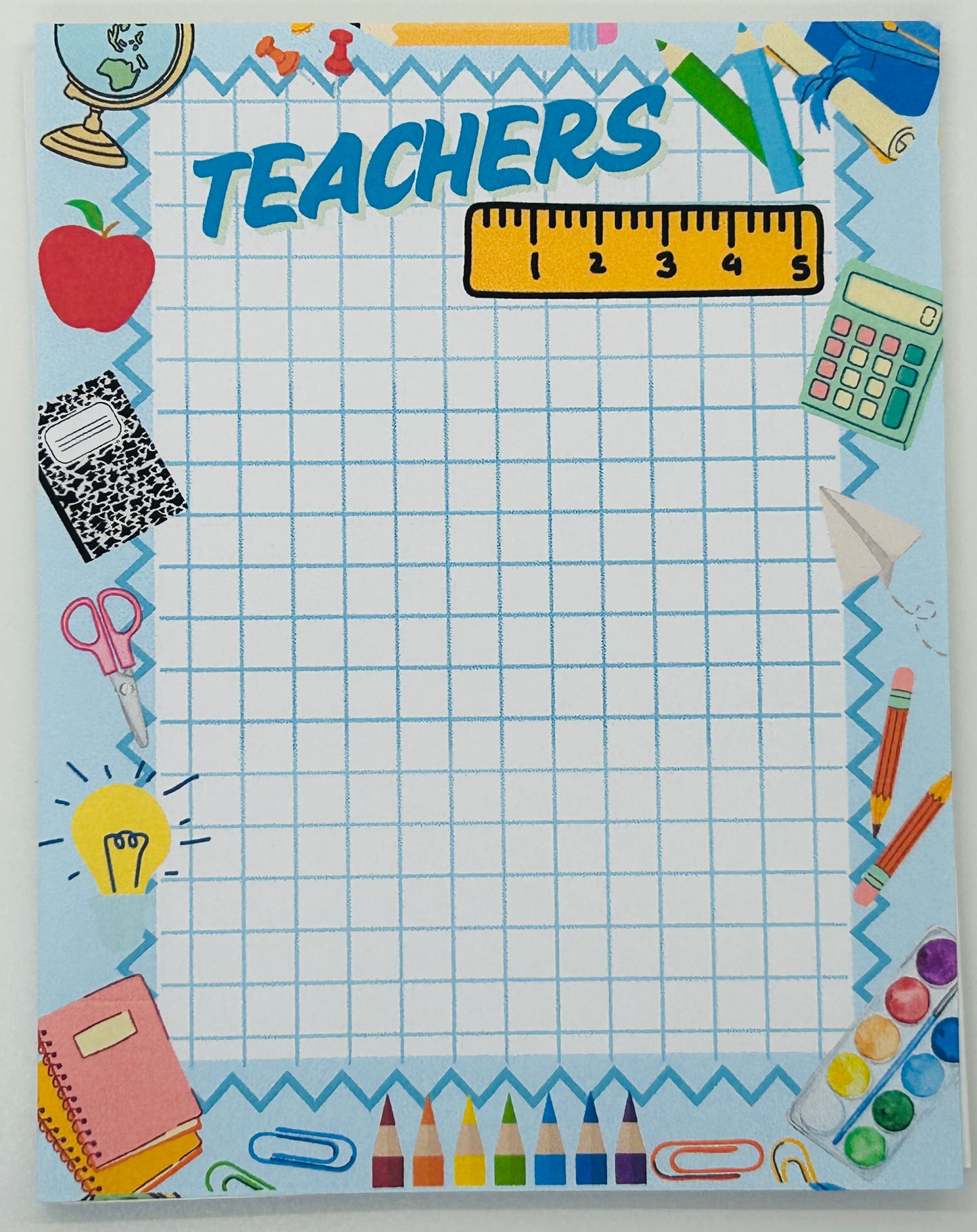 Teacher Appreciation Collection, Teacher Notepad, Cute Teacher Gift, Teacher Christmas Gift, Gift Stationary, Note Pad 4.25x5.5