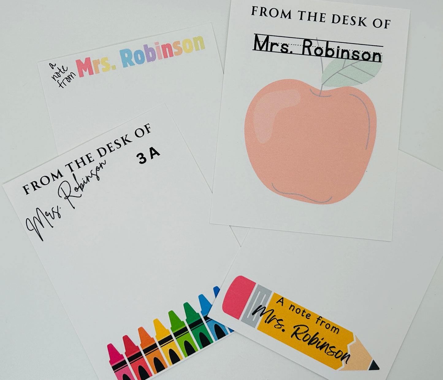 Teacher Appreciation Collection, Personalized Notepad, Custom Teacher Gift, Christmas Gift, Gift Stationary, Note Pad 4.25x5.5" or 5.5x8.5”